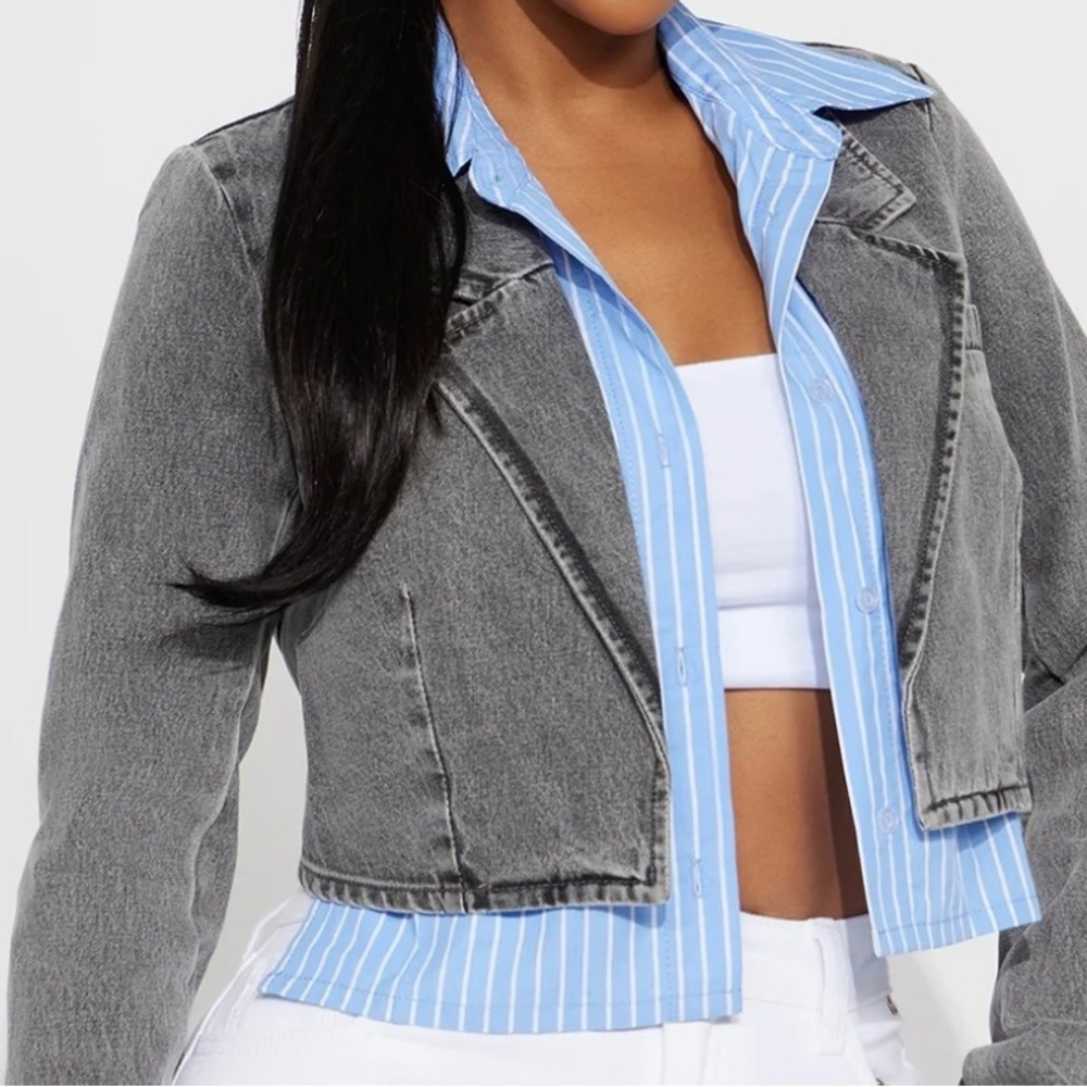 Stylish Gray Women's Blazer